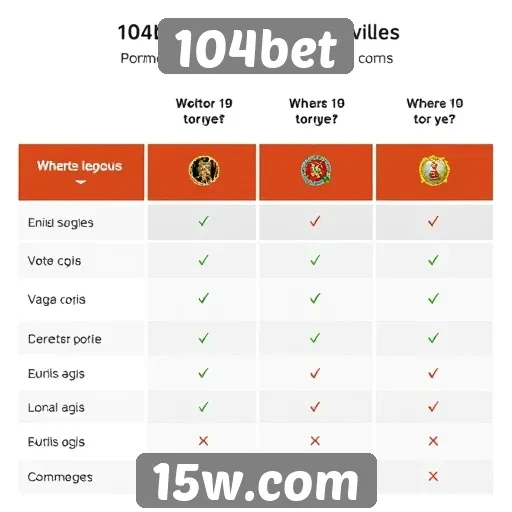 Comparativo de jogos disponíveis no 104bet