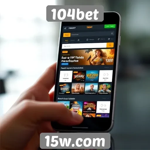 Navegação otimizada no site 104bet para dispositivos móveis